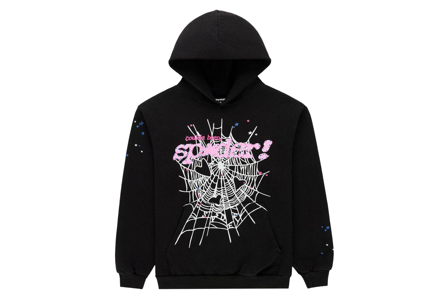 Pink 2v Hoodie Black